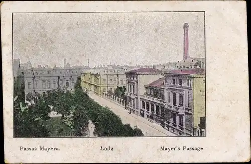 Ak Lodz Lodsch Polen, Mayer's Passage
