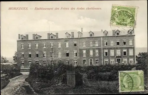 Ak Momignies Wallonien Hennegau, Etablissement des Freres des ecoles chretiennes
