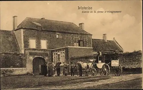 Ak Waterloo Wallonisch Brabant, Entree de la ferme d'Hougoumont