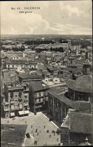 Ak Valencia Stadt Spanien, Gesamtansicht