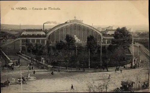 Ak Madrid Spanien, Estación del Mediodia