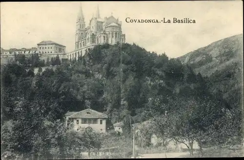 Ak Covadonga Asturien Spanien, La Basilica