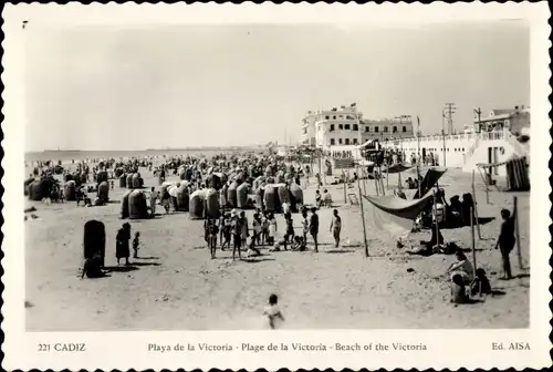 Ak Cádiz Andalusien, Playa de la Victoria