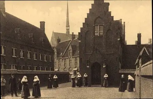Ak St Amandsberg Gent Ostflandern, Begijnhof, Kapel der Zeven Weeen