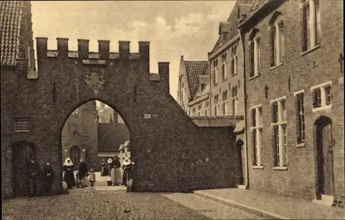 Ak St Amandsberg Gent Ostflandern, Begijnhof, Ingang, Noord