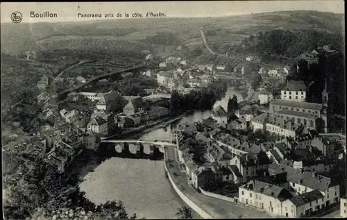 Ak Bouillon Wallonien Luxemburg, Panorama pris de la côte, d'Auclin