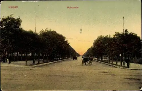 Ak Ploesti Ploiești Rumänien, Boulevardul