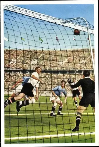 Sammelbild Olympia 1936 Serie 20 Bild 1, Fußball Endspiel Italien Österreich, Franck Kaffee