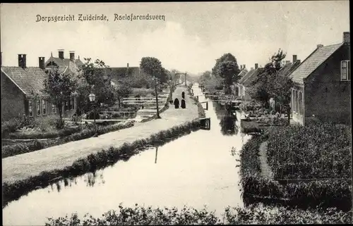 Ak Roelofarendsveen Südholland, Dorpsgezicht, Zuideinde