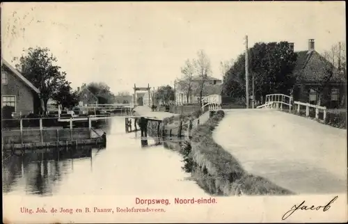Ak Roelofarendsveen Südholland, Dorpsweg, Noordeinde