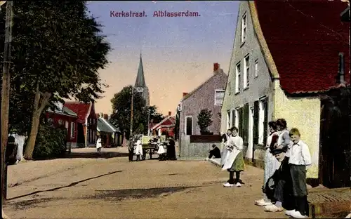 Ak Alblasserdam Südholland, Kerkstraat