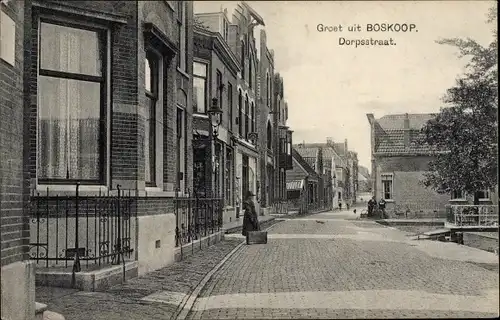 Ak Boskoop Alphen aan den Rijn Südholland Niederlande, Dorpsstraat