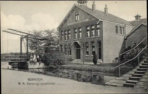 Ak Boskoop Alphen aan den Rijn Südholland Niederlande, R. K. Vereenigingsgebouw