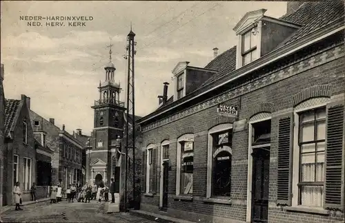 Ak Neder Hardinxveld Südholland, Ned. Herv. Kerk, Hevea Banden