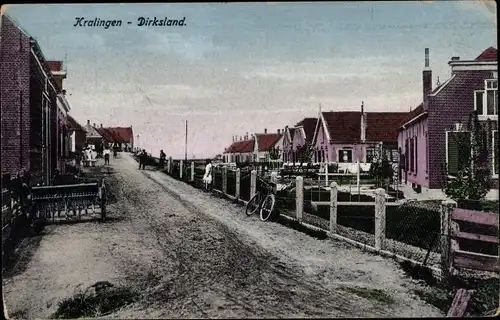 Ak Dirksland Südholland, Kralingen, Siedlung, Wohnhäuser