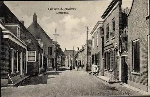 Ak Giessen Nieuwkerk Südholland Niederlande, Dorpstraat