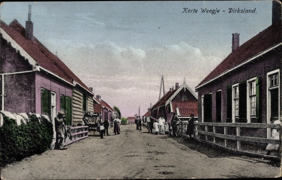 Ak Dirksland Südholland, Korte Weegje Nr. 10721983 - oldthing