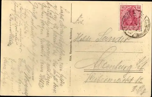 Ak Lucka im Altenburger Land, Forsthaus Lucka