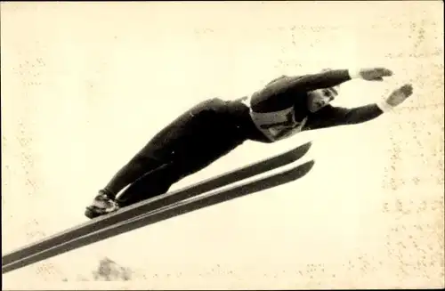 Foto Klingenthal Vogtland, Dt. Nord. Meisterschaften, Skispringer Helmut Recknagel
