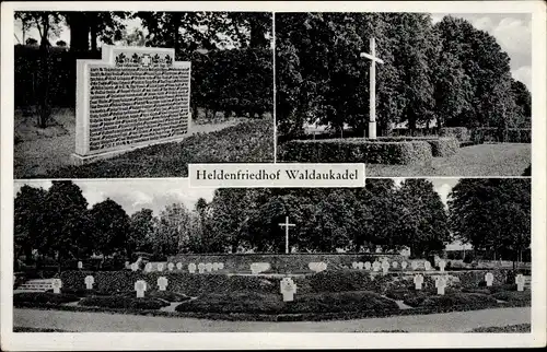 Ak Stepnoje Waldaukadel Ostpreußen, Deutscher Heldenfriedhof