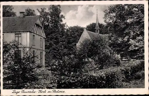 Ak Lage Vuursche Baarn Utrecht Niederlande, Kerk en Pastorie