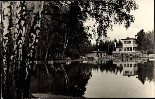 Ak Seifhennersdorf in Sachsen, Waldbad Silberteich