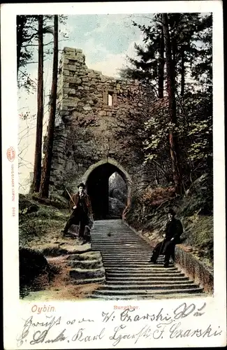 Ak Oybin in der Oberlausitz, Burgthor