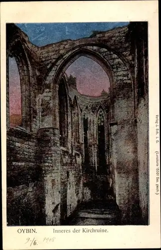 Luna Ak Oybin in der Oberlausitz, Inneres der Kirchenruine