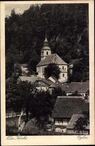 Ak Oybin in der Oberlausitz, Kirche