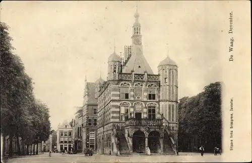 Ak Deventer Overijssel Niederlande, De Waag