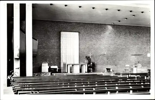 Ak Meppel Drenthe Niederlande, Interieur St. Stefanuskerk