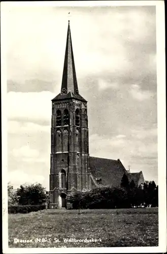 Ak Diessen Nordbrabant Niederlande, St. Willibrorduskerk