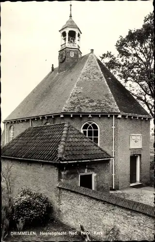 Ak Made Drimmelen Nordbrabant Niederlande, Heerengracht Ned. Herv. Kerk