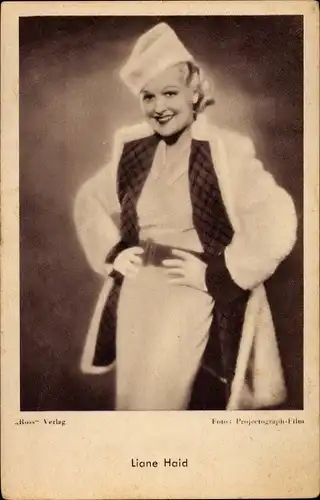 Ak Schauspielerin Liane Haid, Portrait, Ross Verlag