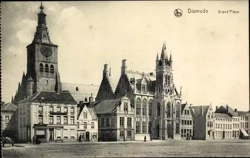 Ak Diksmuide Dixmude Westflandern, Grand Place