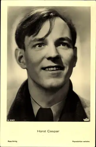 Ak Schauspieler Horst Caspar, Portrait, Ross Verlag A 3155/1