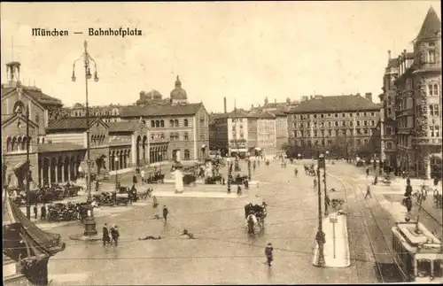 Ak München, Bahnhofsplatz