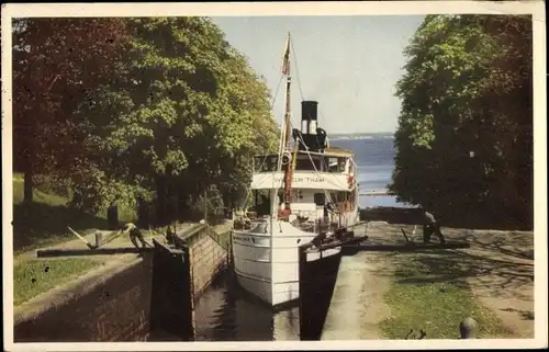 Ak Motala Schweden, Borenshult, Dampfer Wilhelm Tham