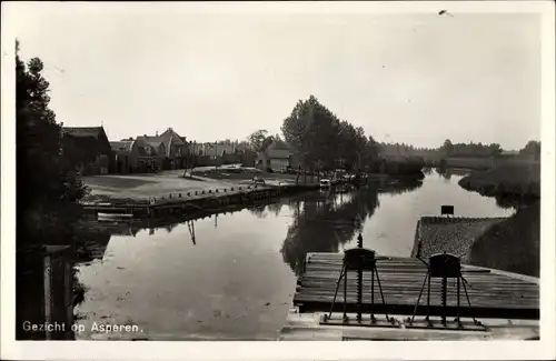 Ak Asperen Gelderland, Blick auf den Fluss