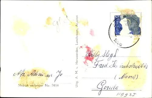 Ak Asperen Gelderland, Gezicht op Waterpoort