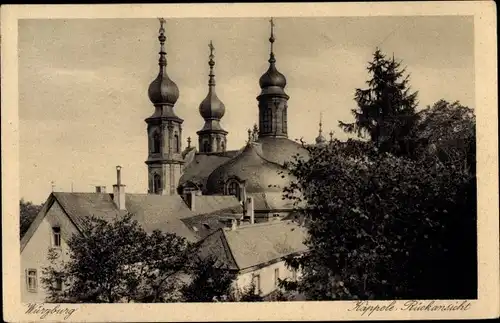 Ak Würzburg am Main Unterfranken, Käppele Rückansicht