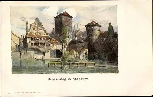 Künstler Ak Nürnberg in Mittelfranken, Henkersteg