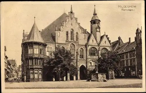 Ak Hildesheim in Niedersachsen, Rathaus