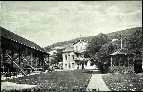 Ak Bad Sulza in Thüringen, Hotel zur Börse, Gradierwerk