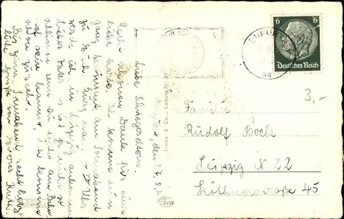 Ak Erfurt in Thüringen, Partie an der Gera