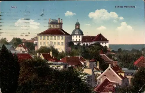 Ak Zeitz im Burgenlandkreis, Schloss Moritzburg
