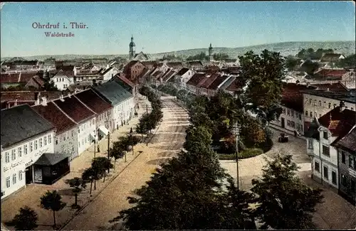 Ak Ohrdruf in Thüringen, Waldstraße