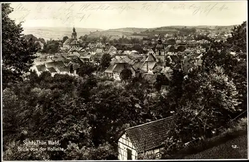 Ak Suhl in Thüringen, Blick vor der Hofleite