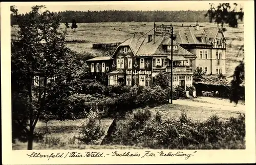 Ak Altenfeld Großbreitenbach in Thüringen, Gasthaus Zur Erholung