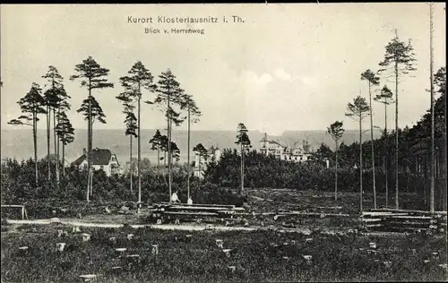 Ak Bad Klosterlausnitz, Blick vom Herrenweg